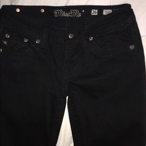 Black boot cut miss me jeans